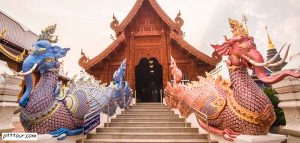 Teak wood temple private chiang mai tour