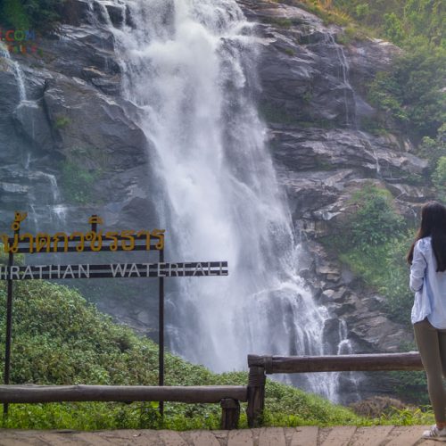waterfall at Doi Inthanon National Park in chiang mai